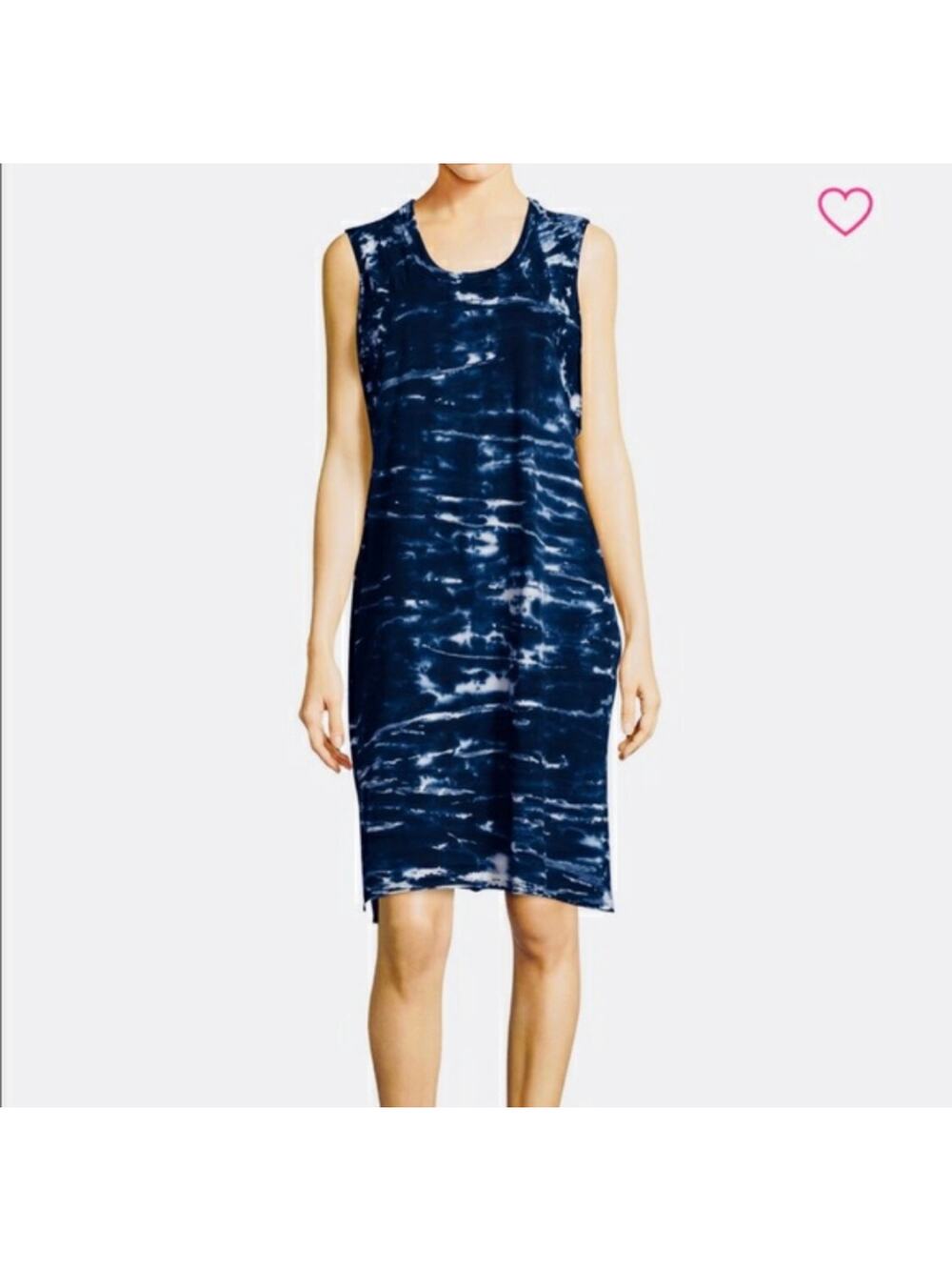 Errant raw hem tie dye cotton midi